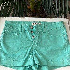 Lei Women's Teal Jean Shorts